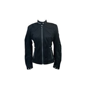 SPIDI On Track Motorcycle Jacket Womens Small Armor Lined Zipper Racing